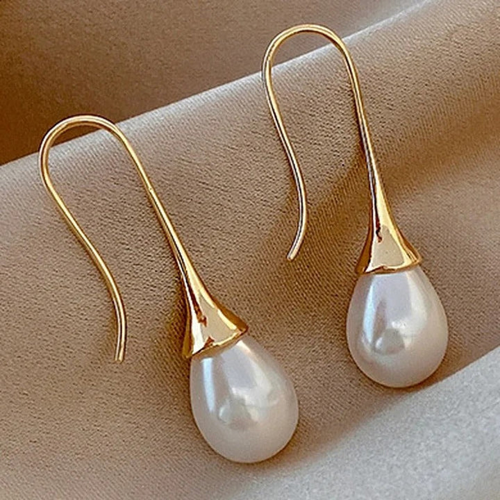 Boucles d'oreilles Classiques avec Perle