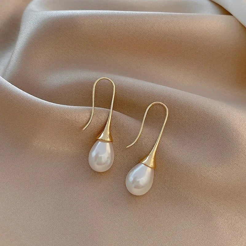Boucles d'oreilles Classiques avec Perle