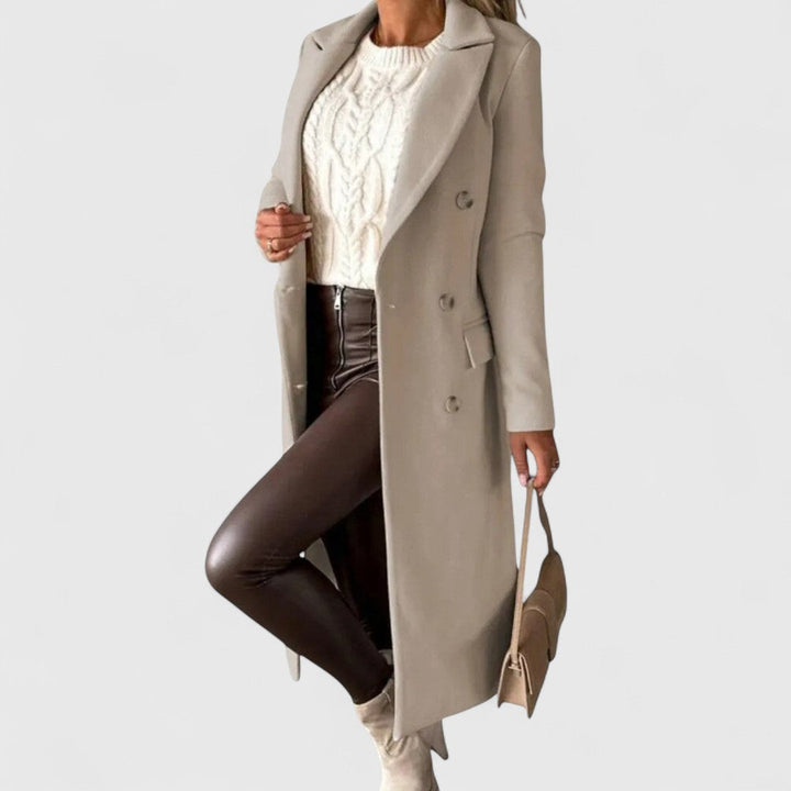 Amelia | Manteau Long Élégant