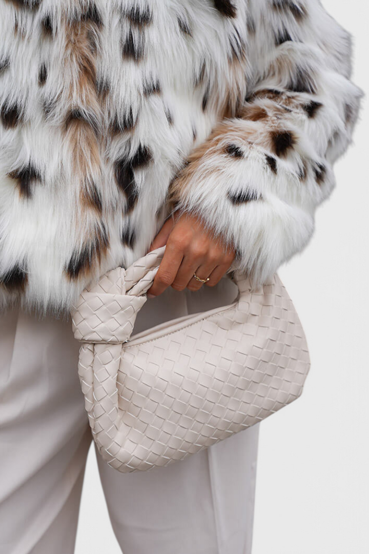 Sage | Mini Sac Satchel Tissé
