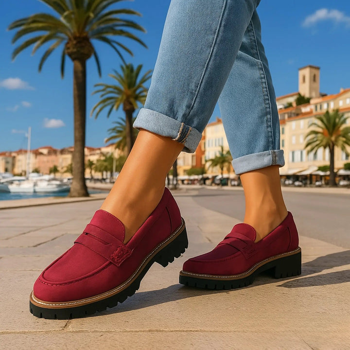 Nadia | Mocassins Atemporaux en Daim