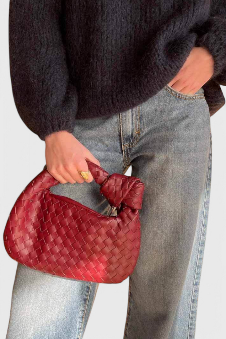 Sage | Mini Sac Satchel Tissé
