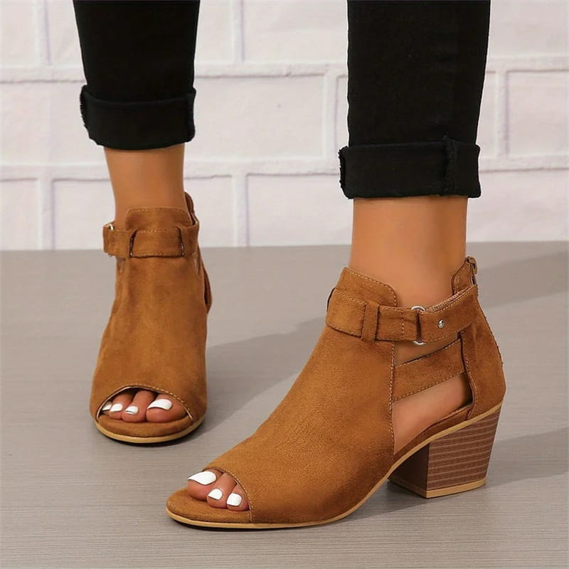 Paulina | Sandales à Talons en Daim