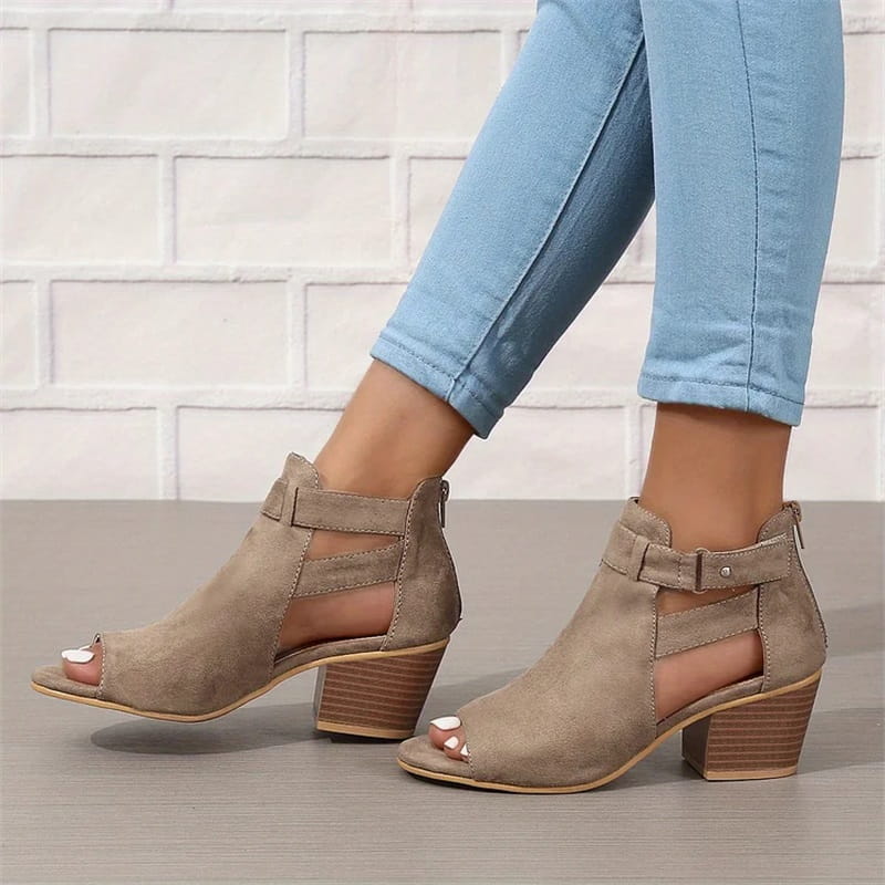 Paulina | Sandales à Talons en Daim