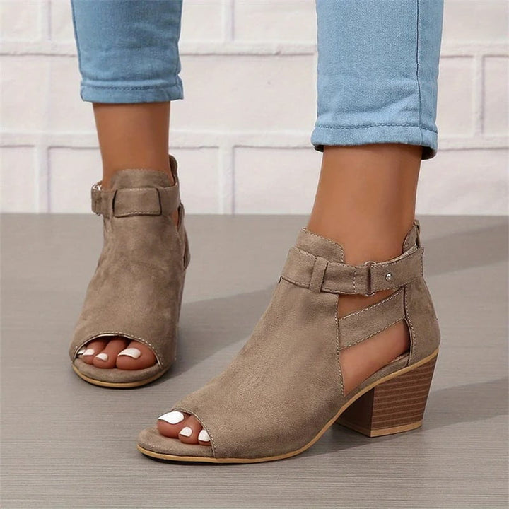 Paulina | Sandales à Talons en Daim
