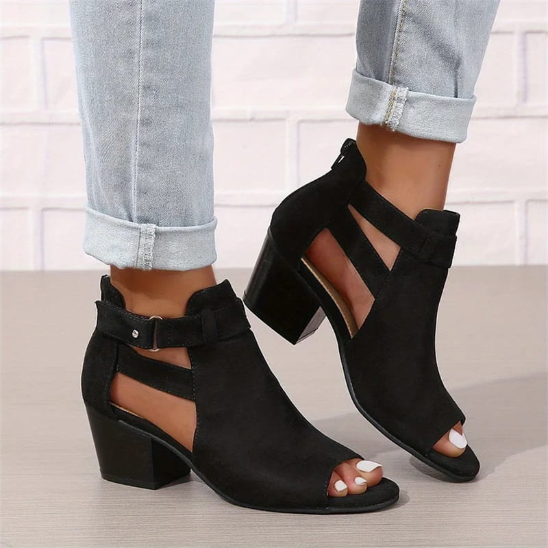 Paulina | Sandales à Talons en Daim