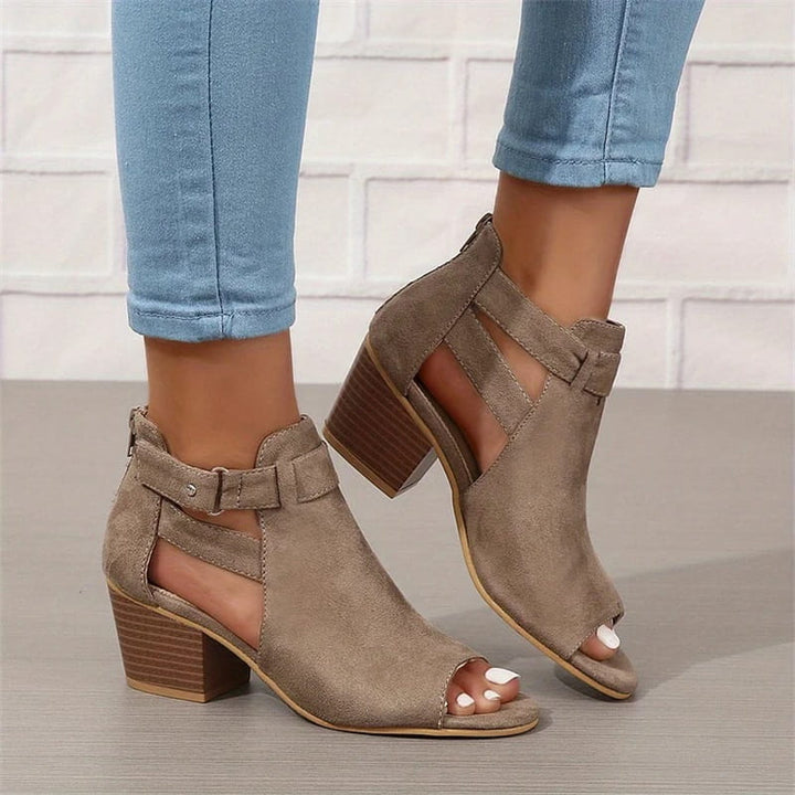 Paulina | Sandales à Talons en Daim