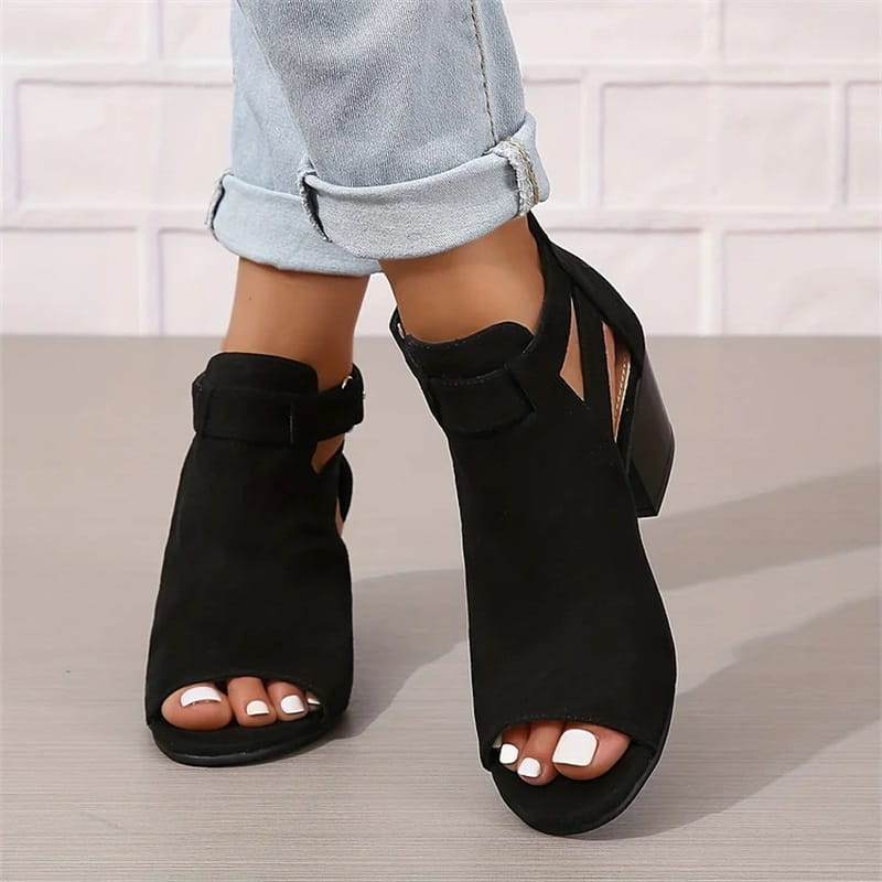 Paulina | Sandales à Talons en Daim
