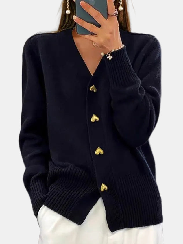 Amy | Élégant Cardigan en Tricot