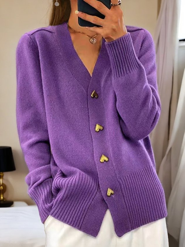 Amy | Élégant Cardigan en Tricot