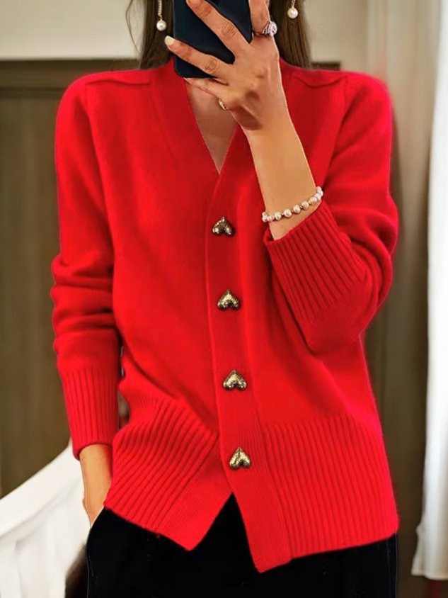 Amy | Élégant Cardigan en Tricot