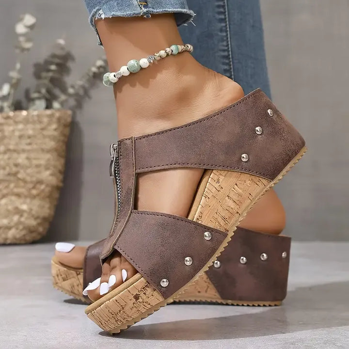 Gigi - Sandales Compensées Stylées