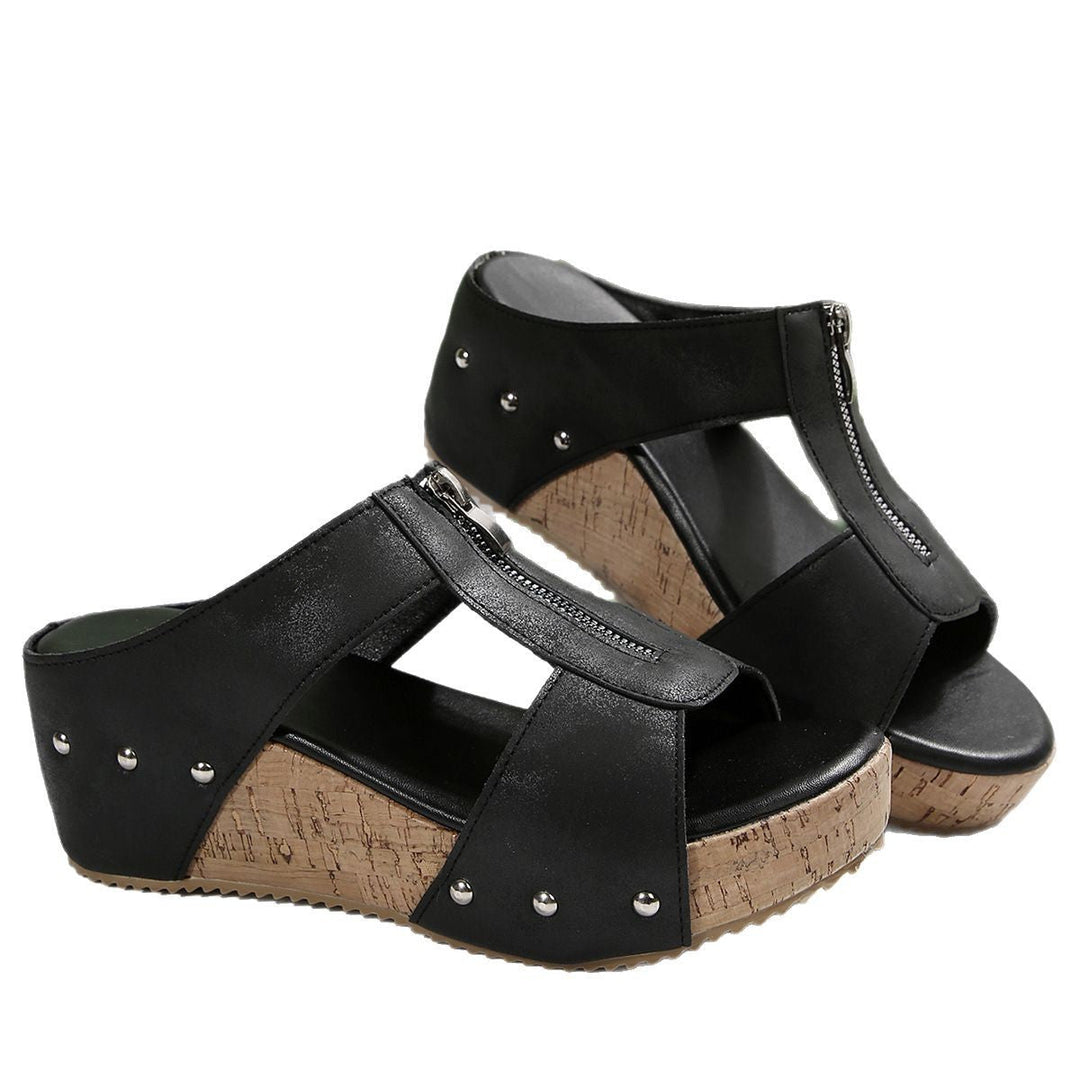 Gigi - Sandales Compensées Stylées