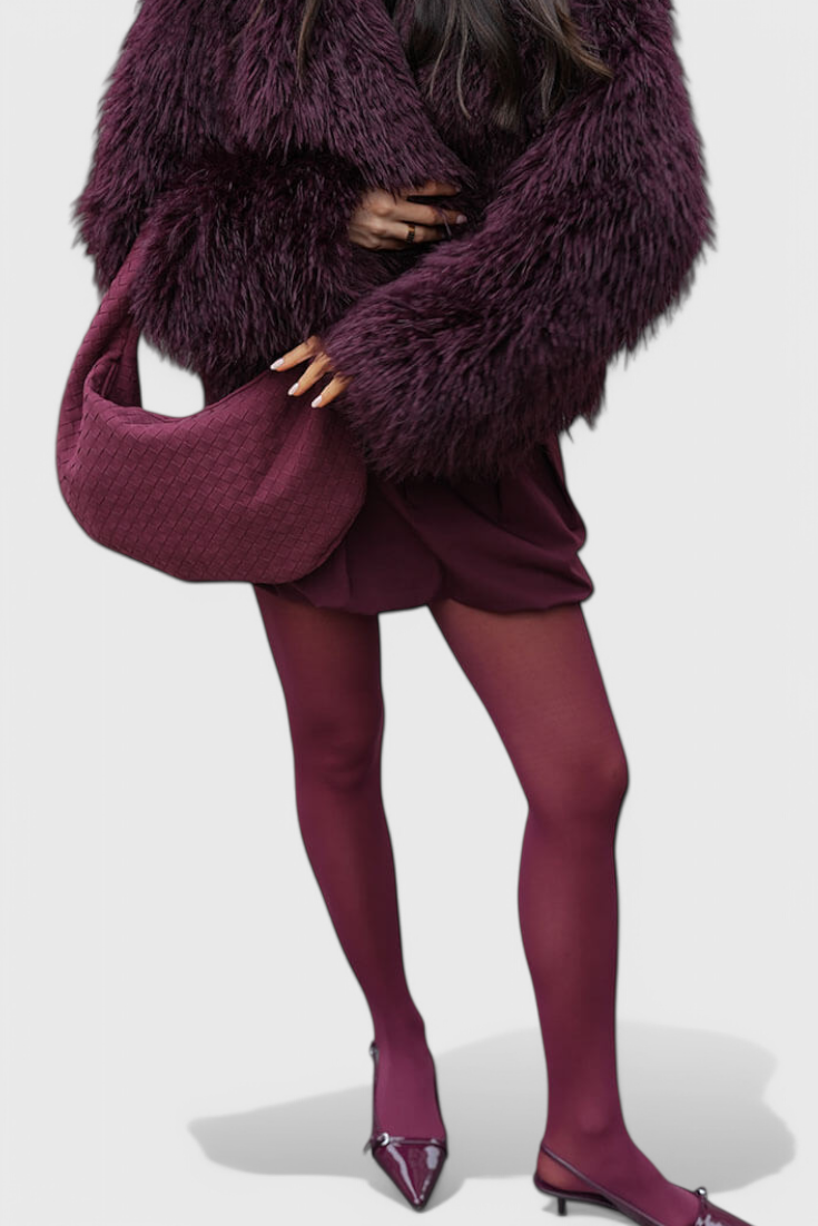 Lila | Sac Moyen Tissé avec Détail de Nœud