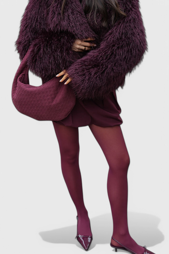 Lila | Sac Moyen Tissé avec Détail de Nœud