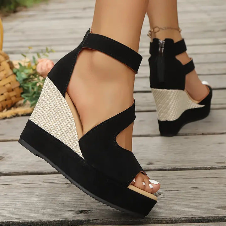 Tesalia | Sandales à Talon Wedge avec Plateforme