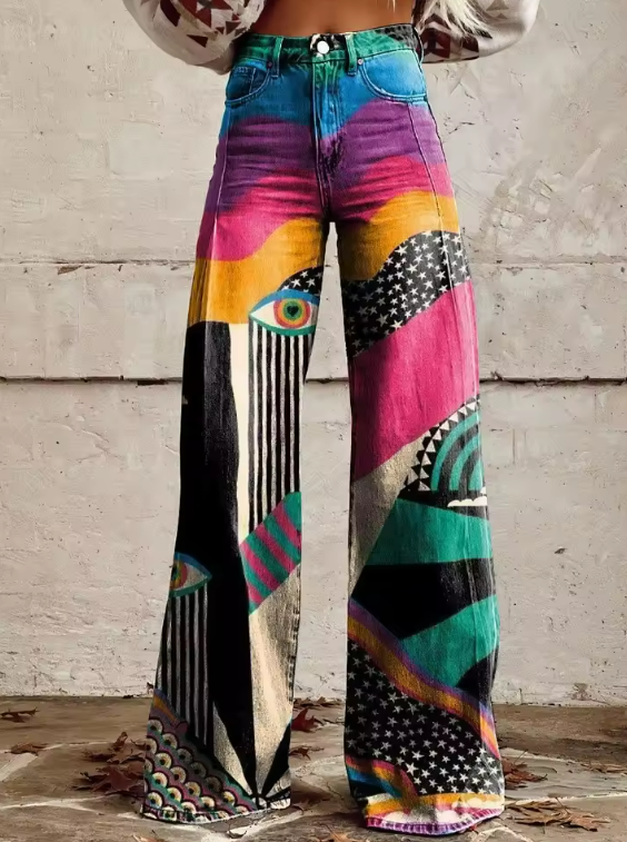 Talia | Pantalon Flare Boho Chic