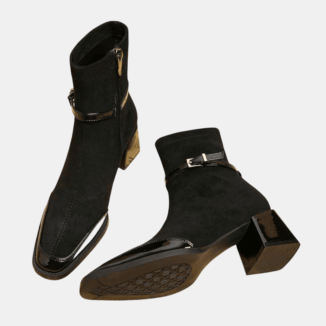 Leonor | Bottines en Suède avec Boucle