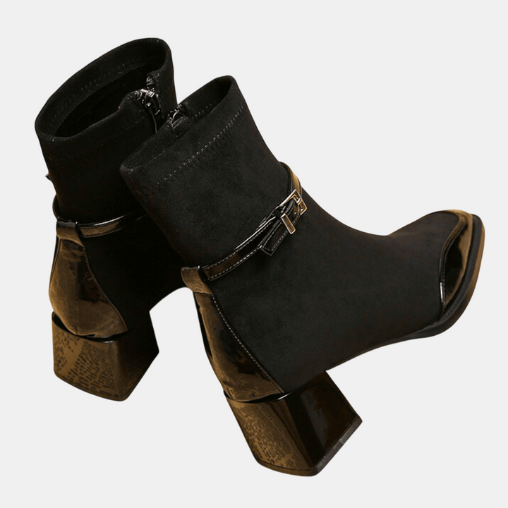 Leonor | Bottines en Suède avec Boucle