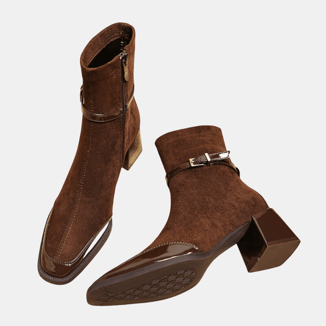 Leonor | Bottines en Suède avec Boucle
