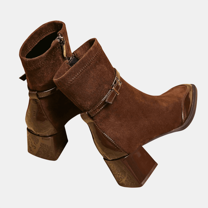 Leonor | Bottines en Suède avec Boucle