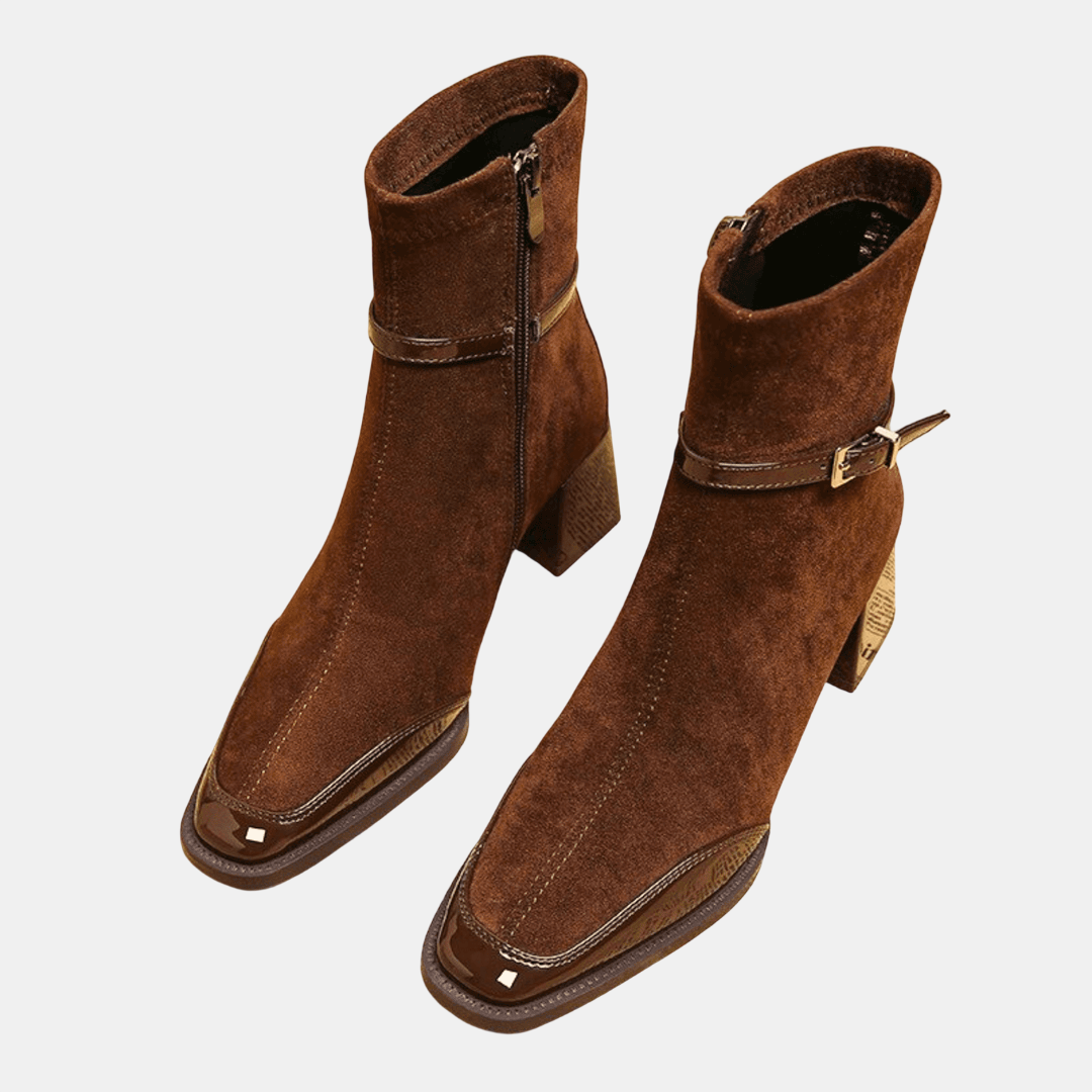 Leonor | Bottines en Suède avec Boucle