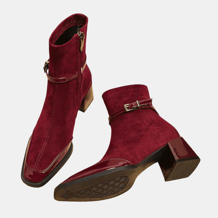 Leonor | Bottines en Suède avec Boucle