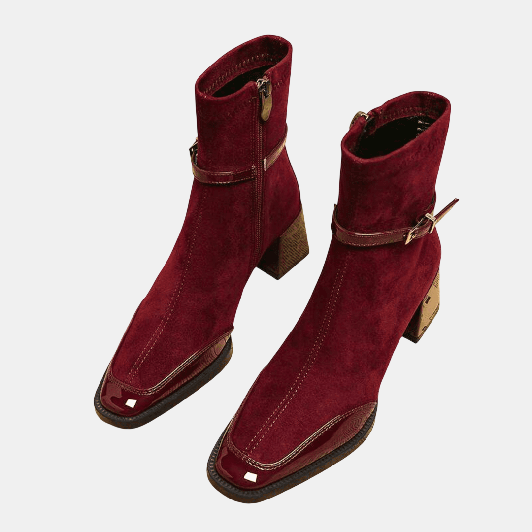 Leonor | Bottines en Suède avec Boucle